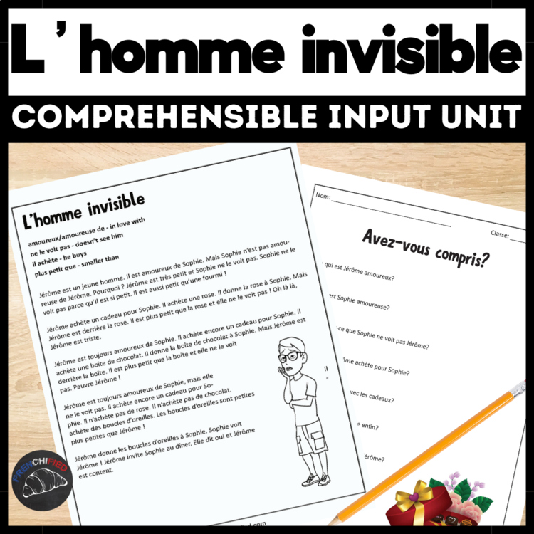 Beginning French Short Story & Reading Comprehension | Comprehensible Input