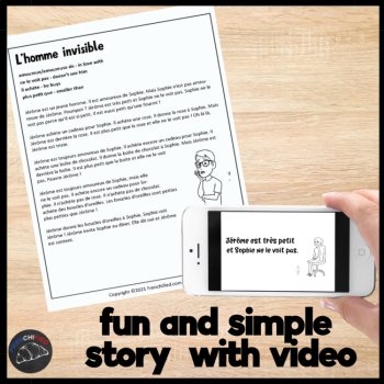 Beginning French Short Story & Reading Comprehension | Comprehensible Input, image 2