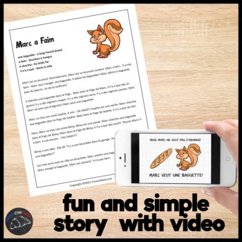 Marc a faim | Short Story in French with Food & Comprehensible Input, image 2