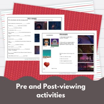 Movie Talk French Bundle 4 | Listening and Reading Activities, image 2
