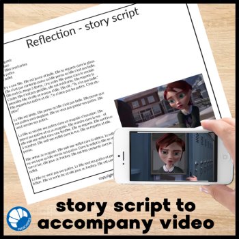 French Movietalk: Reflection Script & Activities | Comprehensible Input, image 2