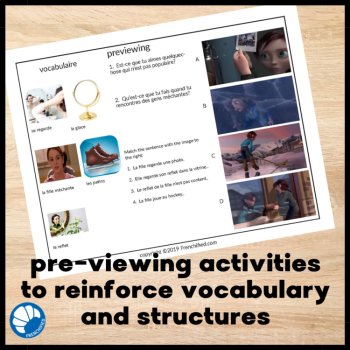 French Movietalk: Reflection Script & Activities | Comprehensible Input, image 3