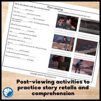 French Movietalk: Reflection Script & Activities | Comprehensible Input, image 4