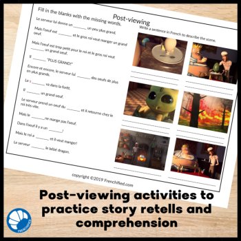 French listening comprehension activity and questions movie talk Breggfast, image 4