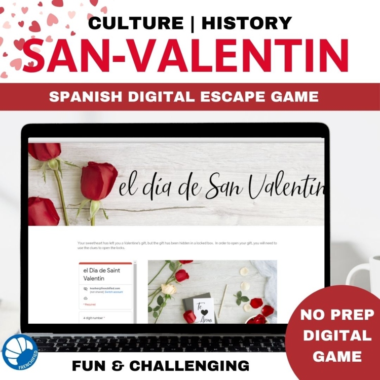 Spanish Valentine’s Day Escape Room | El Día de San Valentín