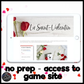 French Valentines Day digital escape room la Saint Valentin activity, image 2
