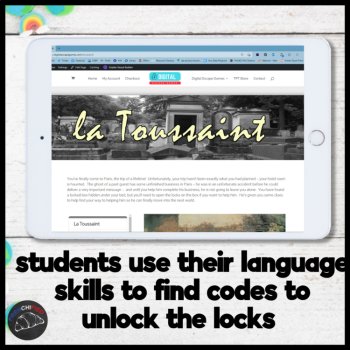 la Toussaint spooky stuff Halloween escape game for high school French learners, image 3