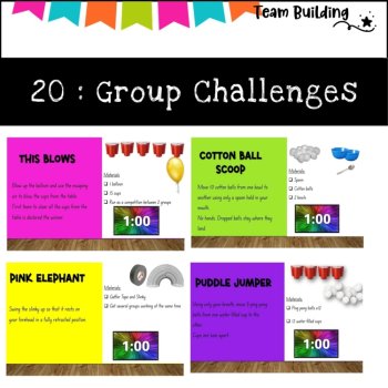 team building Challenge Cards – fun,brain breaks, cooperation, image 4