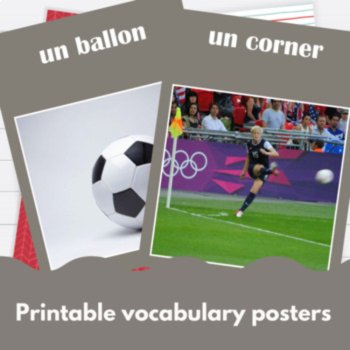 Soccer hockey basketball French sports reading comprehension activity units, image 4