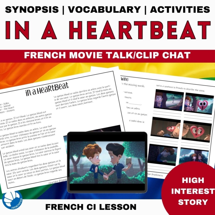 Pride Month activities LGBTQ French movie talk comprehension activity