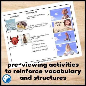French listening comprehension activity CI movie talk - Heavenly Appeals, image 3