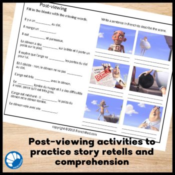 French listening comprehension activity CI movie talk - Heavenly Appeals, image 4