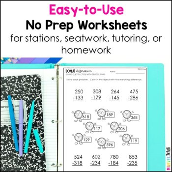 3rd Grade Addition and Subtraction Worksheets TEKS 3.4A 3.4B 3.4C 3.5A, image 3