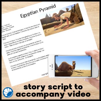 French Movie Talk Listening Activities Egyptian Pyramids CI Lesson, image 2