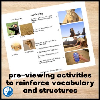 French Movie Talk Listening Activities Egyptian Pyramids CI Lesson, image 3