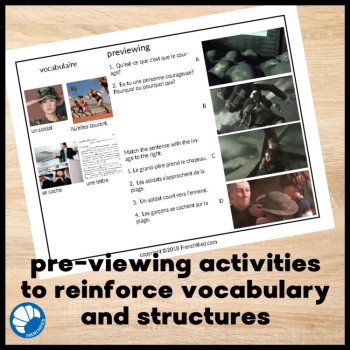 French Movie Talk Bundle 2 | Comprehensible Input Activities, image 3