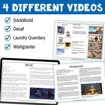 French Movie Talk Bundle | Listening & Reading Comprehensible Input, image 3