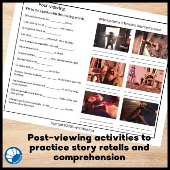Beginning French Movie Talk Listening Activity Comprehensible Input Mezcaliente, image 4