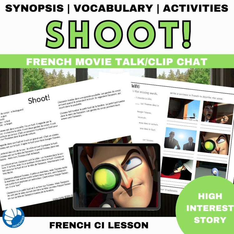 French Movie Talk | Beginning French Listening & Comprehensible Input Shoot!