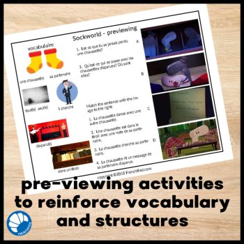 Frenchified Movie Talk | SockWorld Comprehensible Input Activities Clip Chat, image 3