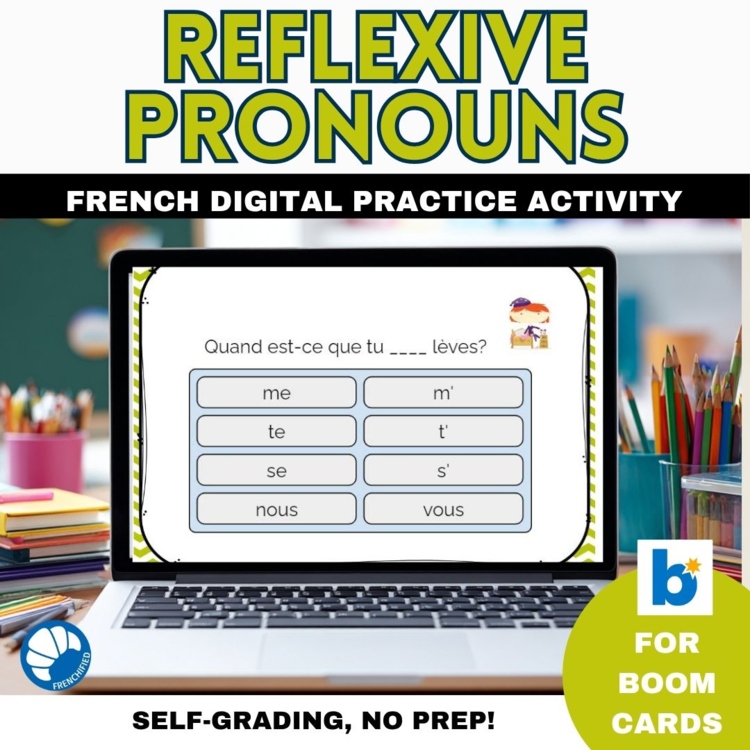 French Reflexive Pronoun Practice | Boom Cards Digital Activity