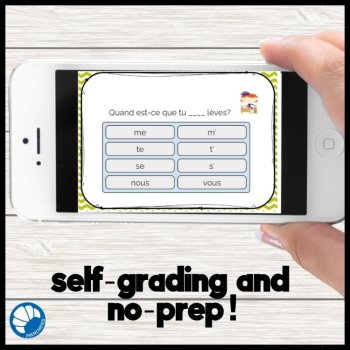 French Reflexive Pronoun Practice | Boom Cards Digital Activity, image 2