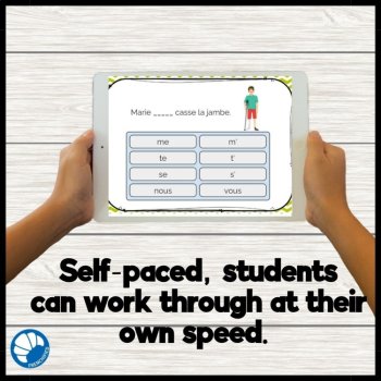 French Reflexive Pronoun Practice | Boom Cards Digital Activity, image 3