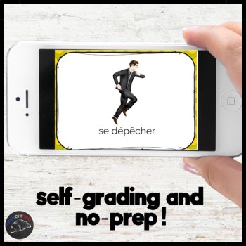 French reflexive verbs vocabulary introduction activity digital lesson, image 2
