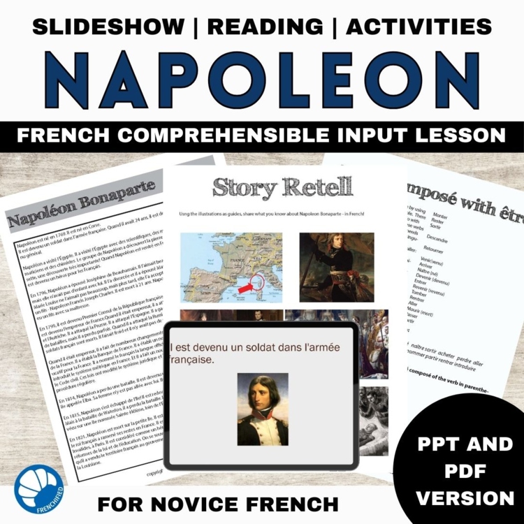 Napoleon Bonaparte French Comprehensible Input Lesson Plan