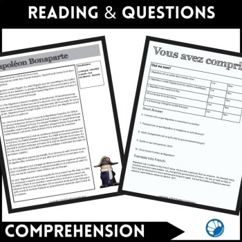 Napoleon Bonaparte French Comprehensible Input Lesson Plan, image 2