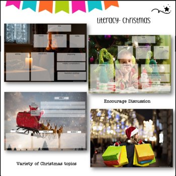 Christmas Quick-Write Prompts – Writing Fluency Activity, image 2