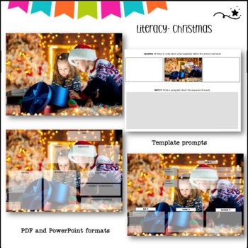Christmas Quick-Write Prompts – Writing Fluency Activity, image 4