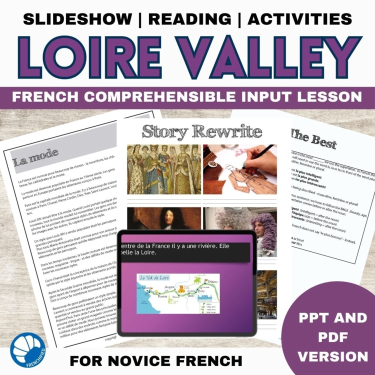 Chateaux de la Loire French Reading | French Comprehensible Input Lesson