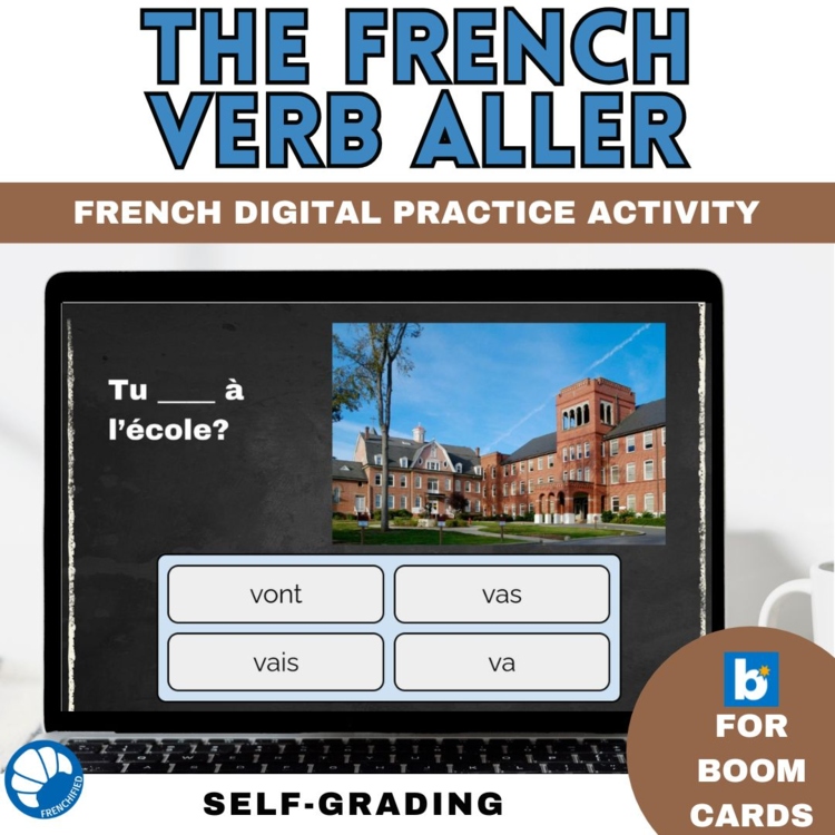 ALLER French verb conjugation practice French Grammar Boom Cards™