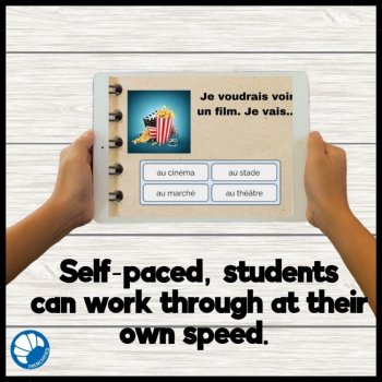 French vocabulary places in town practice game - places in town, image 3