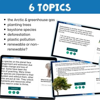 Earth Day escape room game digital activities high school science no prep, image 3
