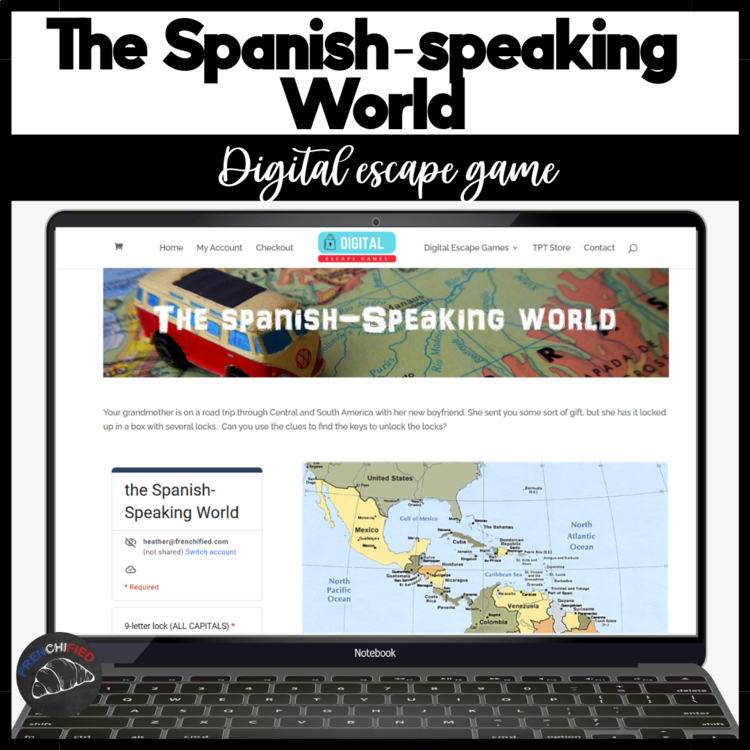 Spanish Culture Digital Escape Room | Spanish-Speaking World High School