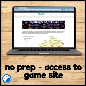 French Cathedrals Digital Escape Room French Culture High School Activity, image 2