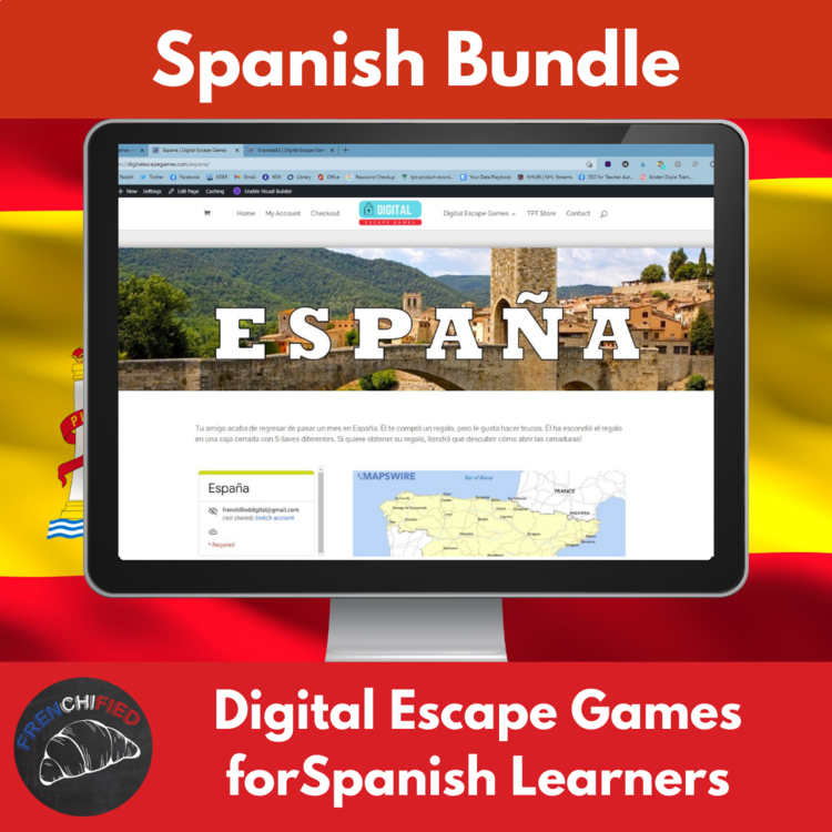 7 Spanish language and culture Digital Escape High school escape rooms