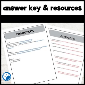 Intermediate French Reading Comprehension Biography Bundle with Questions, image 4