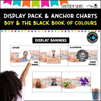 Unit 13- Stage 1: DISPLAY PACK- BOY& THE BLACK BOOK OF COLOURS, and anchor chart, image 3