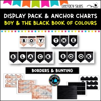 Unit 13- Stage 1: DISPLAY PACK- BOY& THE BLACK BOOK OF COLOURS, and anchor chart, image 4