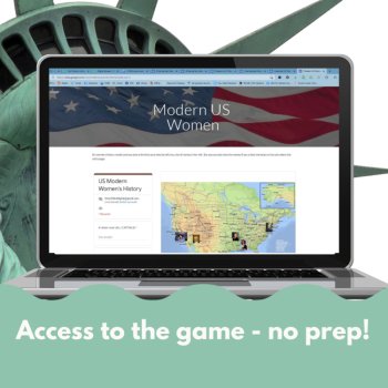 Womens History Month Digital Escape Room Modern American Women, image 3