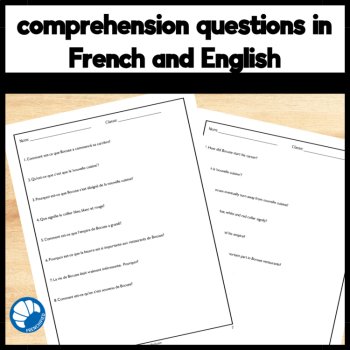 Paul Bocuse Intermediate French reading Compréhension de Lecture and activities, image 3