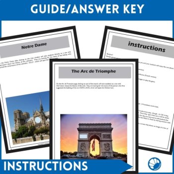 Paris French and English Escape Room Activity for History, Culture & Monuments, image 4
