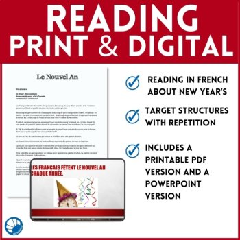 Le Nouvel An | New Years French Activities & Reading, image 2