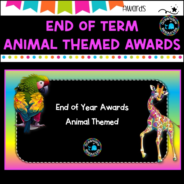 Animal award cards/behaviour management/positive reinforcement