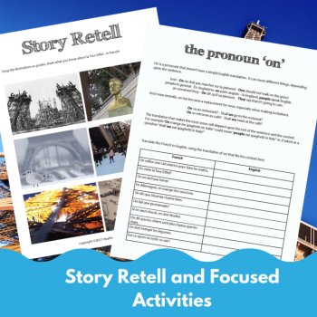 Eiffel Tower PowerPoint | Beginning French Reading Comprehensible Input, image 3