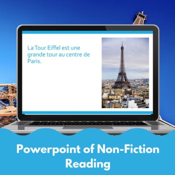 Eiffel Tower PowerPoint | Beginning French Reading Comprehensible Input, image 4