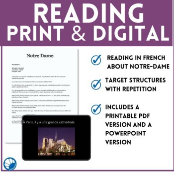 Notre Dame Cathedral Paris | Beginning French Comprehensible Input Lesson, image 3